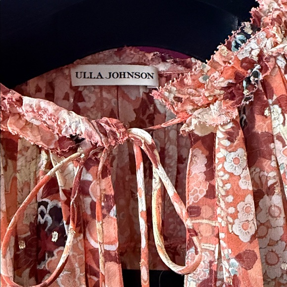 ❤️Ulla Johnson Adele New Floral Blouse with Ruffle Details - Picture 5 of 9